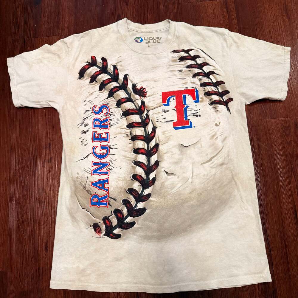 Texas Rangers Hardball Tie-Dye T-Shirt